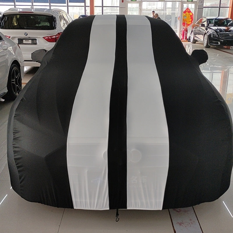 Four-Sided Elastic Car Cover for Ford Wild Horse – Durable Silk Polyester Protection