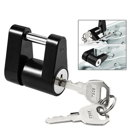 Heavy-Duty Trailer Hitch Coupler Lock  for RV, Boat, Truck, and Car Towing