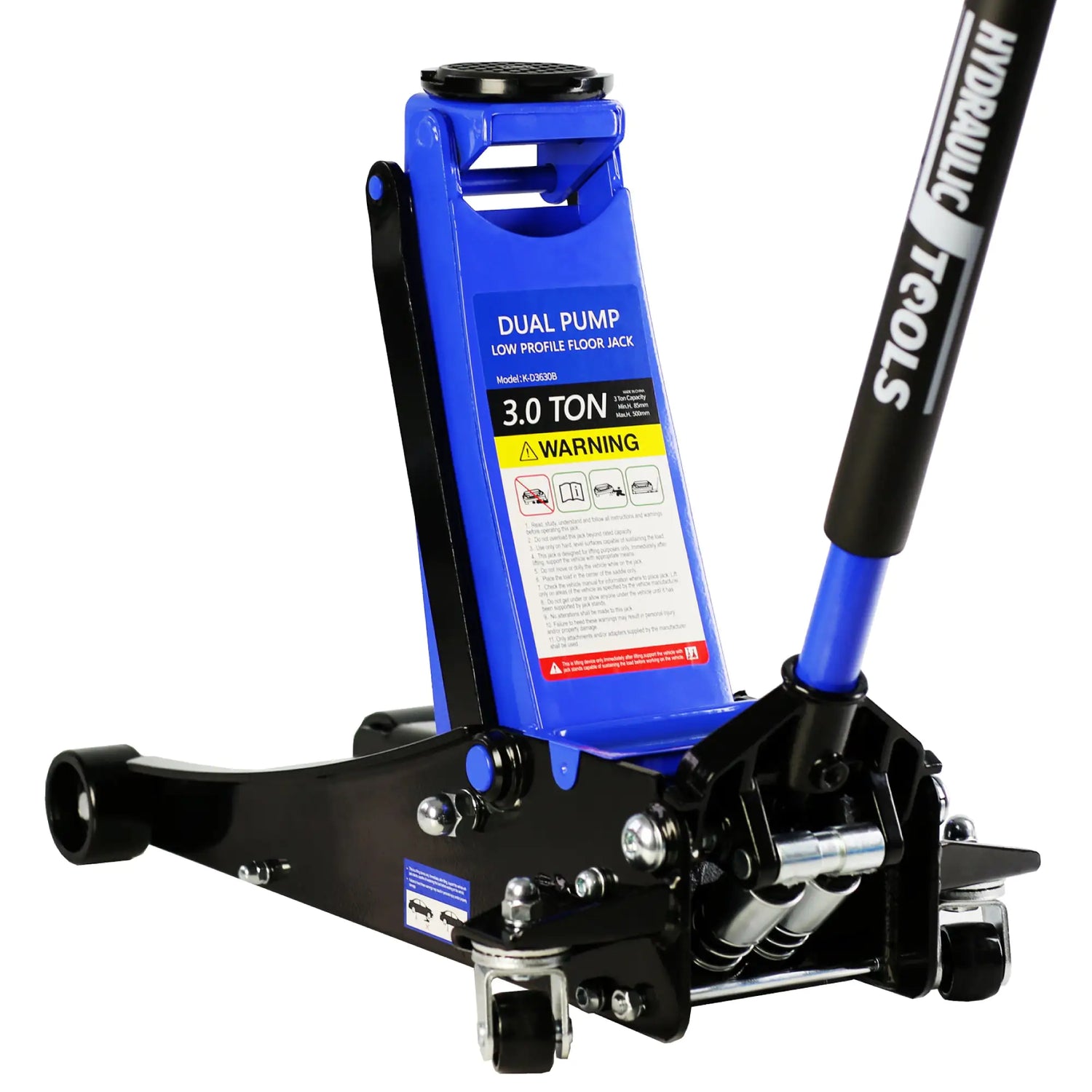 3-Ton Dual Piston Hydraulic Car Jack