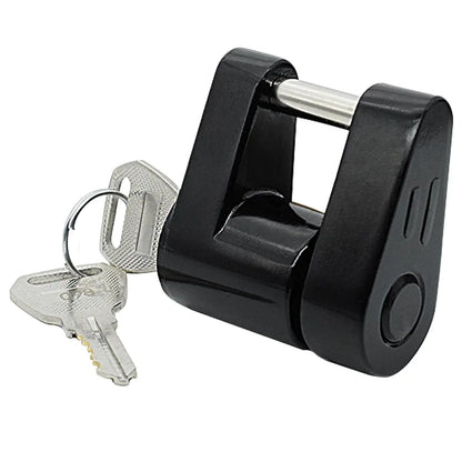 Heavy-Duty Trailer Hitch Coupler Lock  for RV, Boat, Truck, and Car Towing