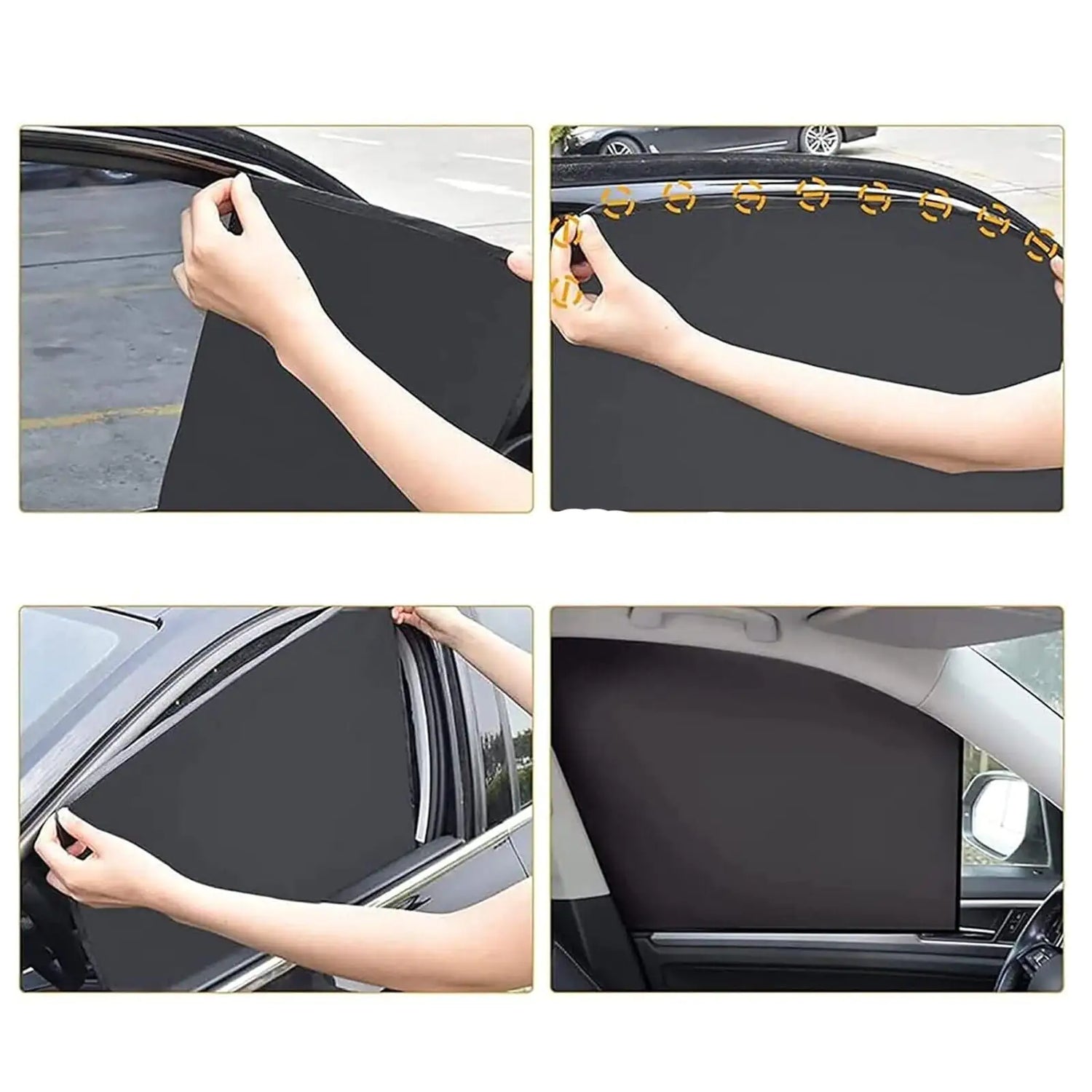 UV-Blocker Magnetic Car Window Mesh Shades