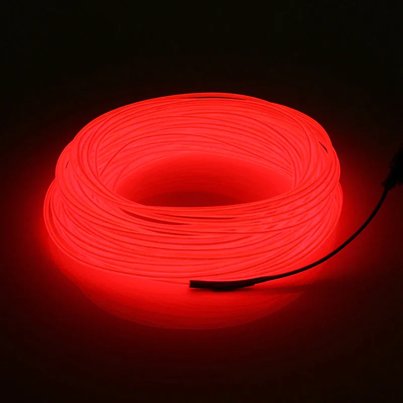 Neon LED EL Wire – Flexible Glow Strip for Cars &amp;amp; Home Decor