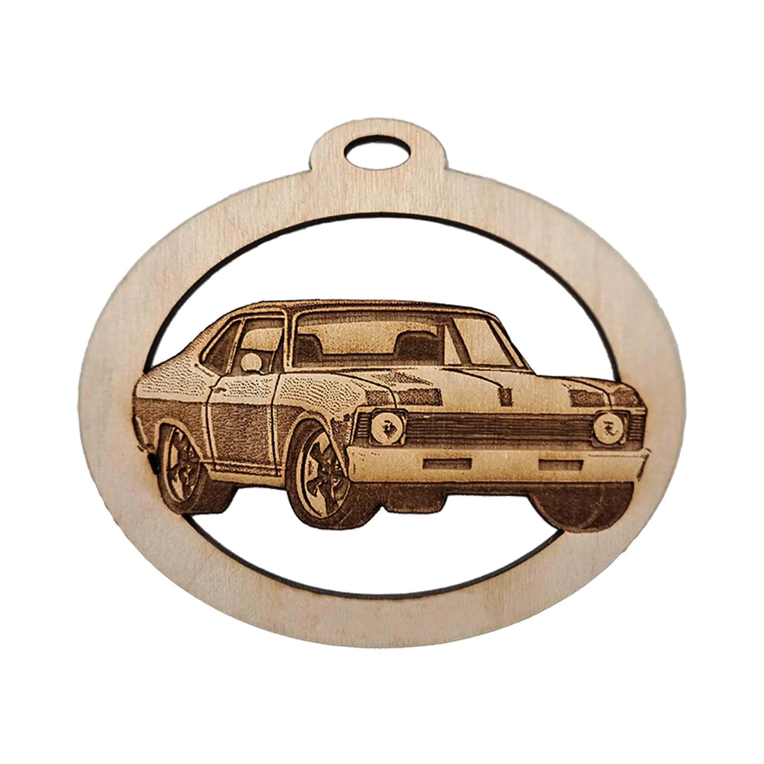 Unique 69 Chevy Nova SS Ornament Car Ornaments for Christmas Trees Perfect Retro Automobile Gift Ideas Vintage Car Decoration Muscle Car Christmas Ornaments For Car Buffs &amp; Nostalgia Lovers