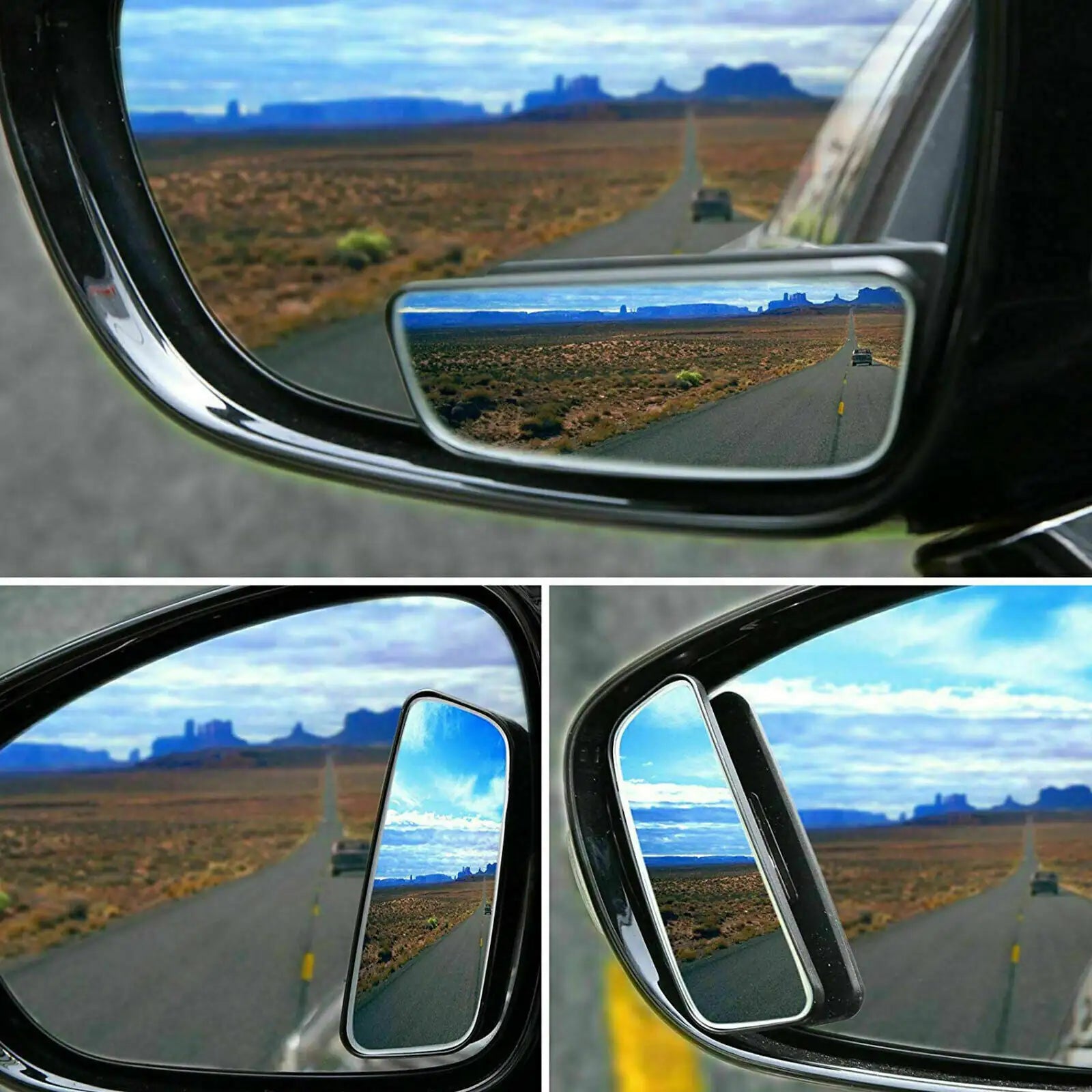 Stick-On Blind Spot Mirrors – Wide Angle Rear View for Cars, Trucks &amp; SUVs