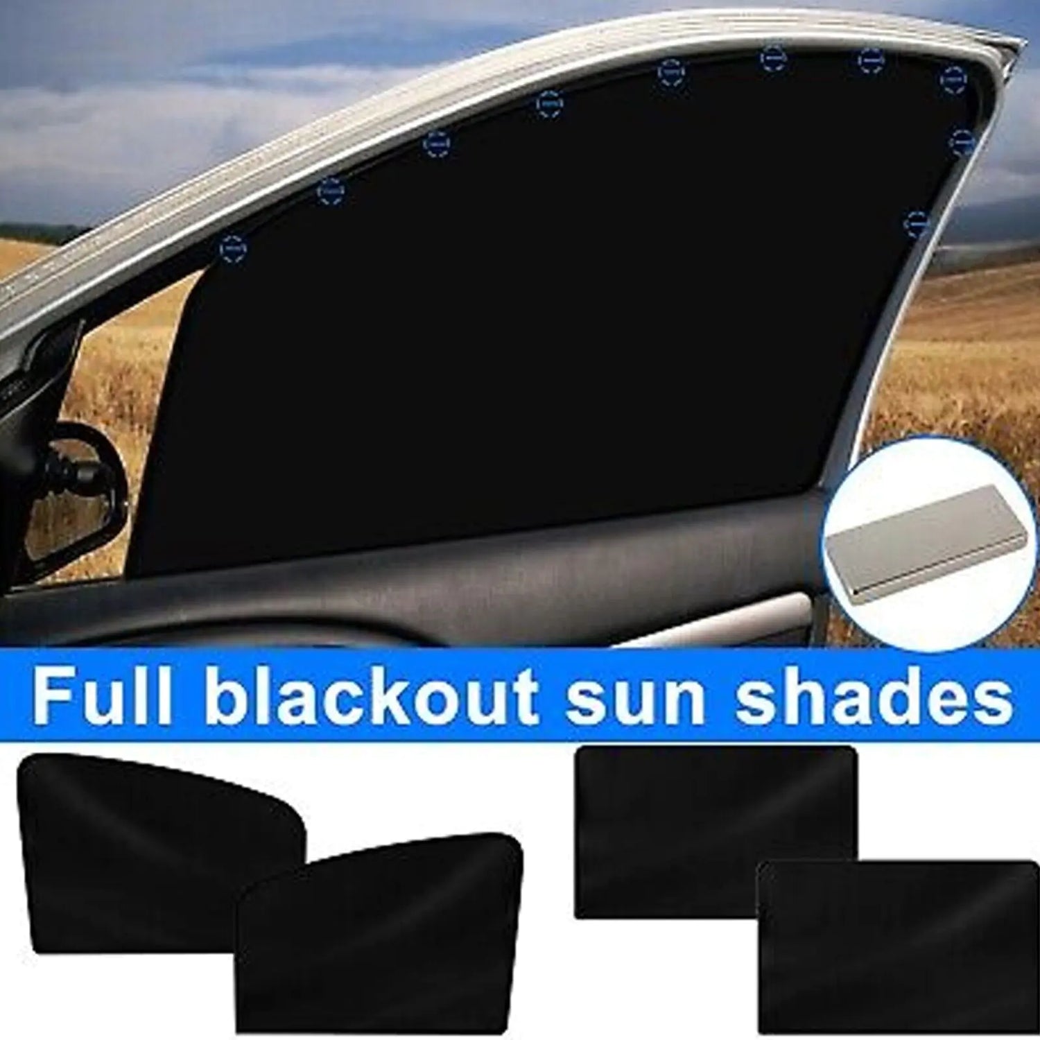 UV-Blocker Magnetic Car Window Mesh Shades