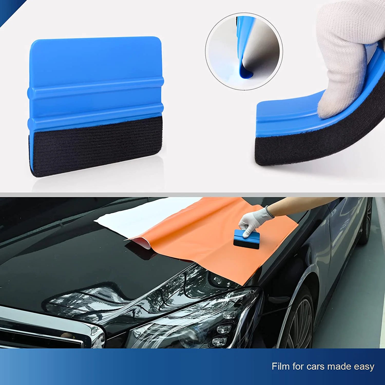 Window Tint Tools Kit Car Auto Film Tinting Scraper Squeegee Installation