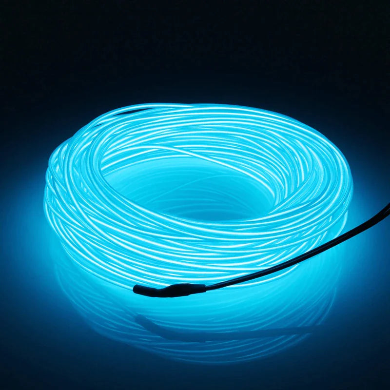 Neon LED EL Wire – Flexible Glow Strip for Cars &amp;amp; Home Decor