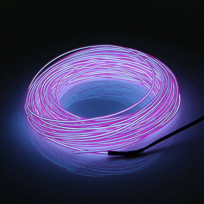 Neon LED EL Wire – Flexible Glow Strip for Cars &amp;amp; Home Decor