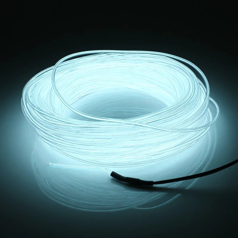 Neon LED EL Wire – Flexible Glow Strip for Cars &amp;amp; Home Decor