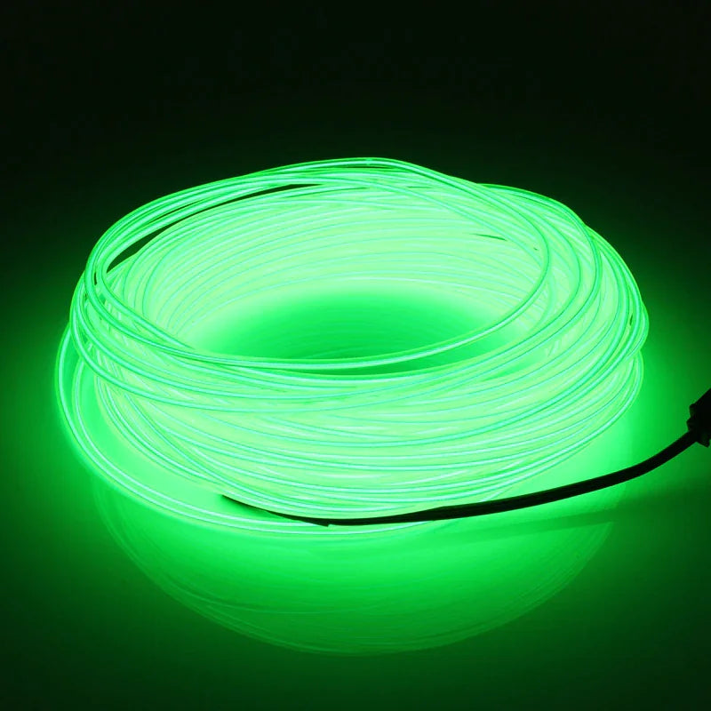 Neon LED EL Wire – Flexible Glow Strip for Cars &amp;amp; Home Decor