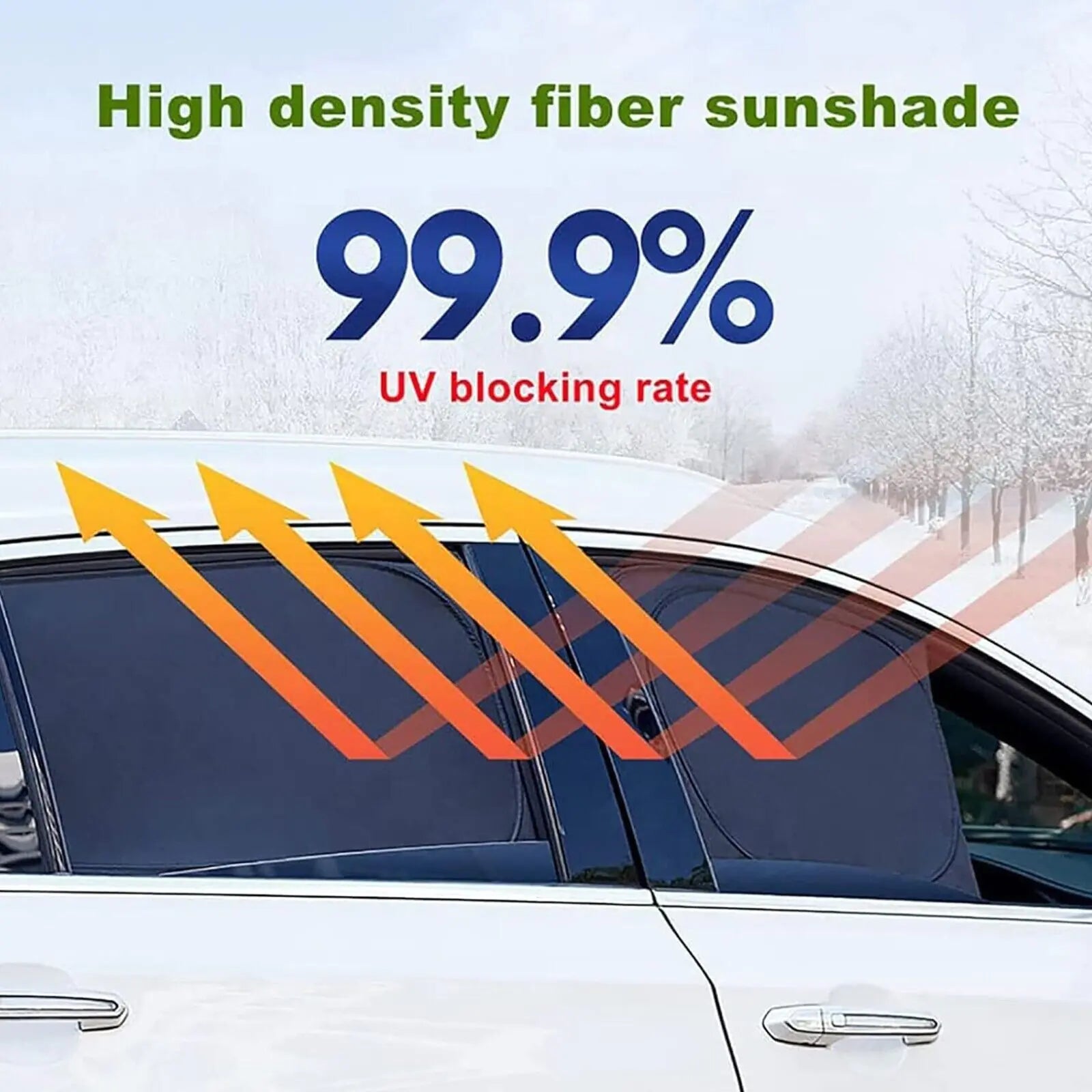 UV-Blocker Magnetic Car Window Mesh Shades