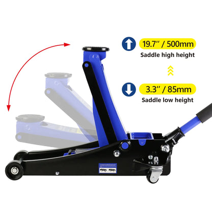 3-Ton Dual Piston Hydraulic Car Jack